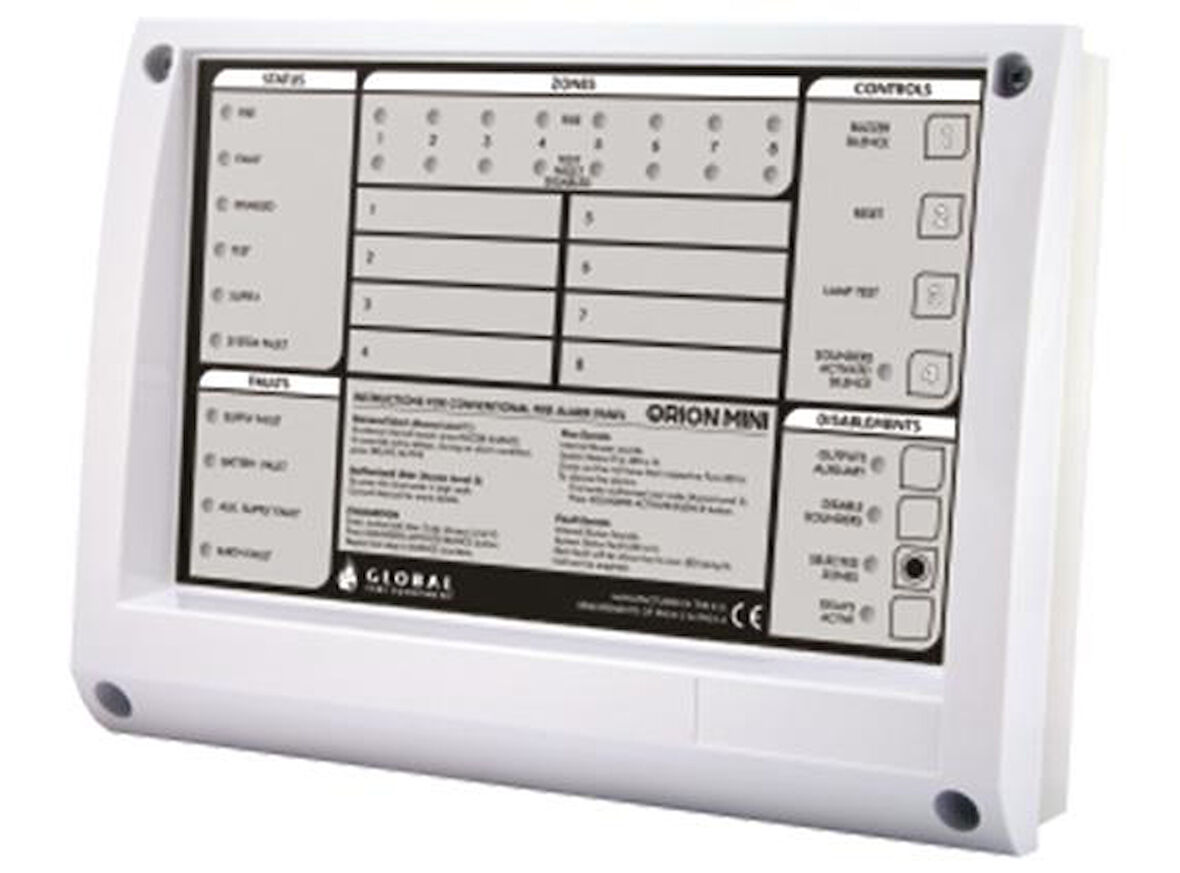 ORION1 1 Zonlu Yangın Algılama Paneli (Ufak Kasa)