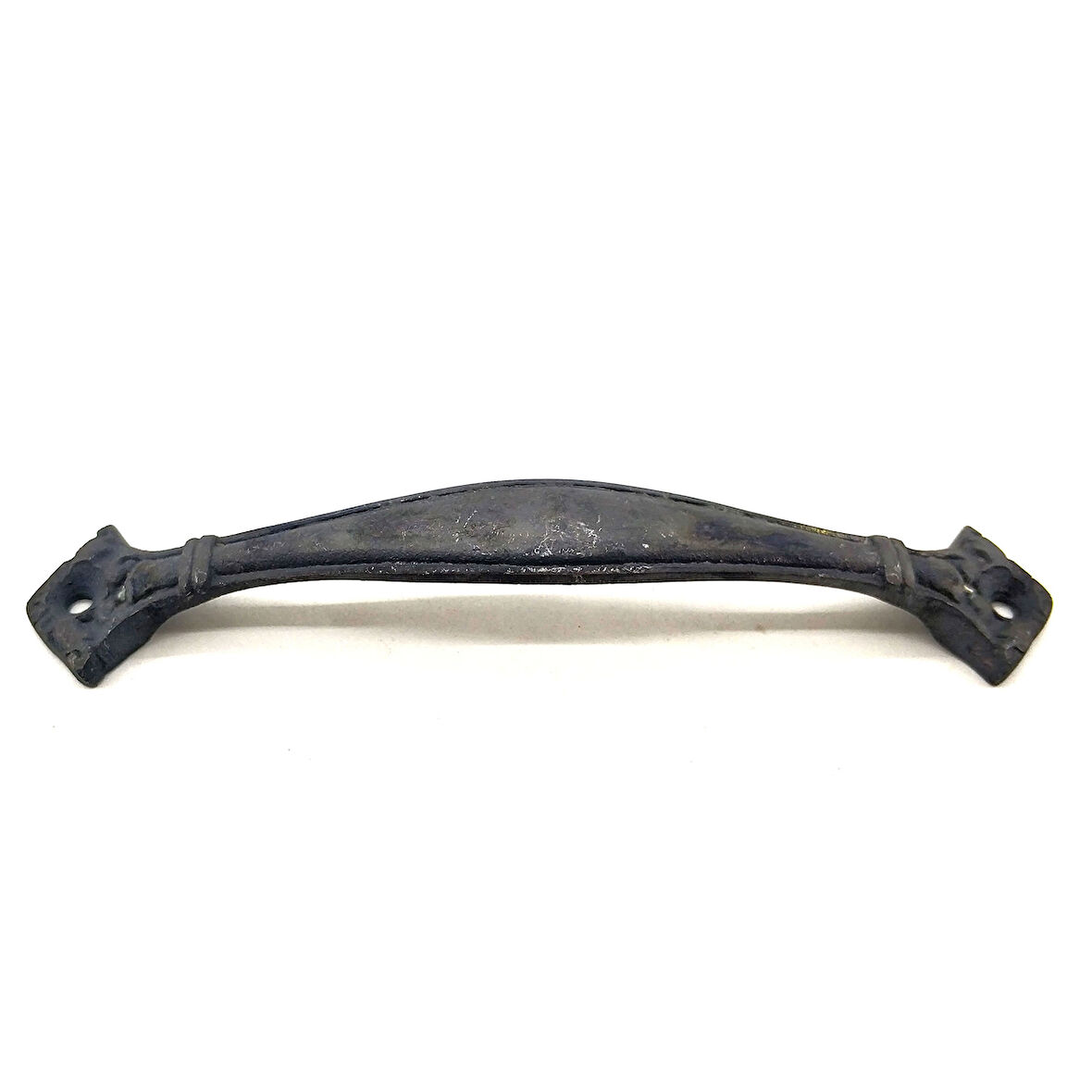 Antika Tarz Dekoratif Pirinç Deste Mobilya Kulbu - 27x155 mm, Oksit