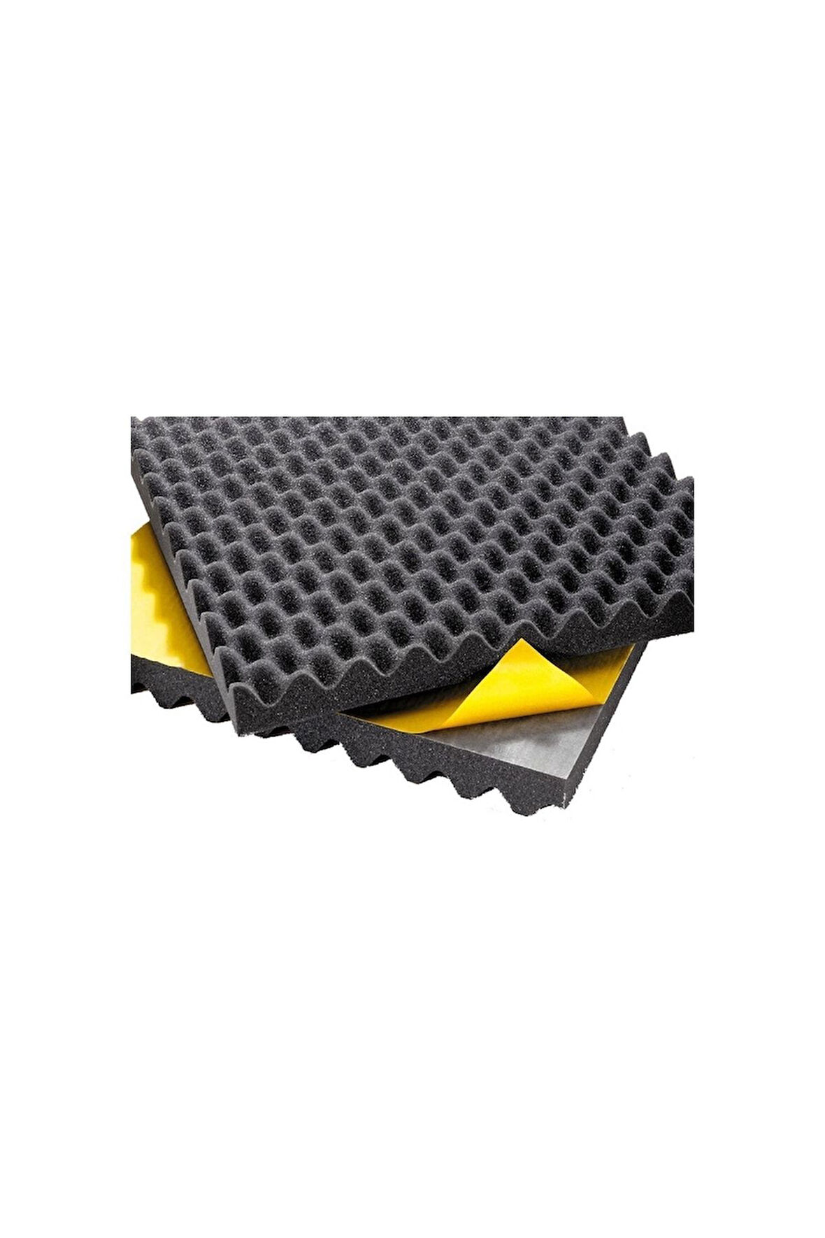 Akustik Yumurta Süngeri Kendinden Bantlı 25 Mm 60 Dns 50x50