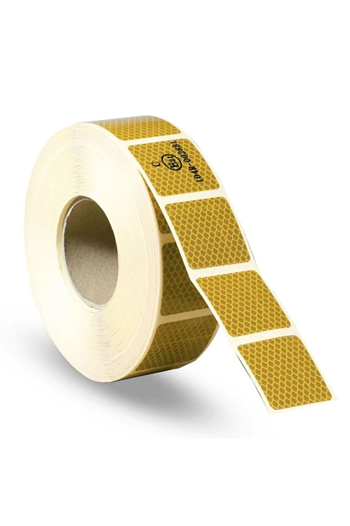 Tüvtürk Onaylı Reflektörlü Reflektif Fosforlu Şerit Bant Kesikli Reflektör 5mt Sarı