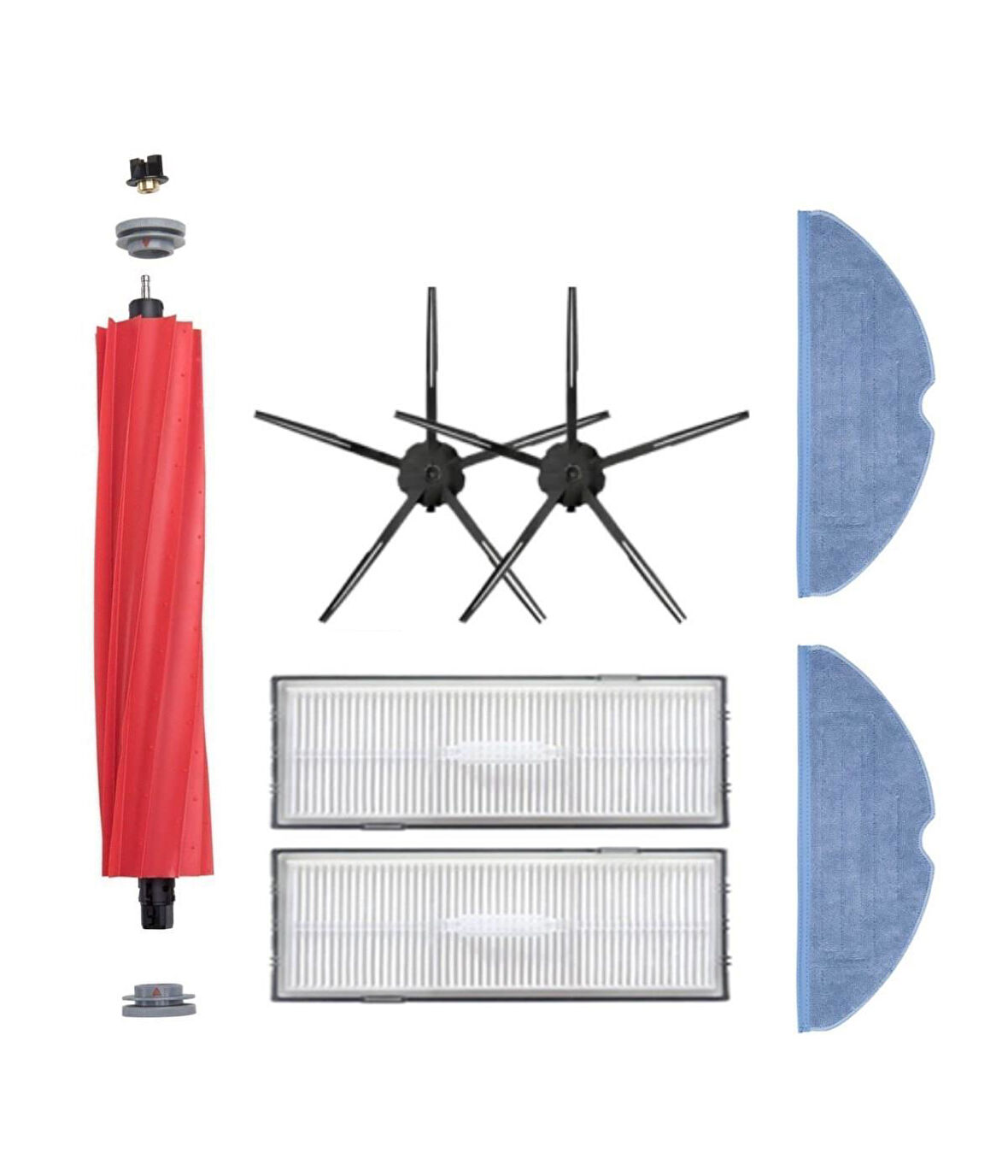 Roborock G10 Uyumlu Yedek Fırça Hepa Filtre Mop Seti-7 Parça