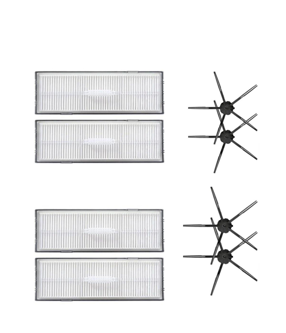 Roborock G10 Uyumlu Yedek Hepa Filtre ve Yan Fırça-8 Parça