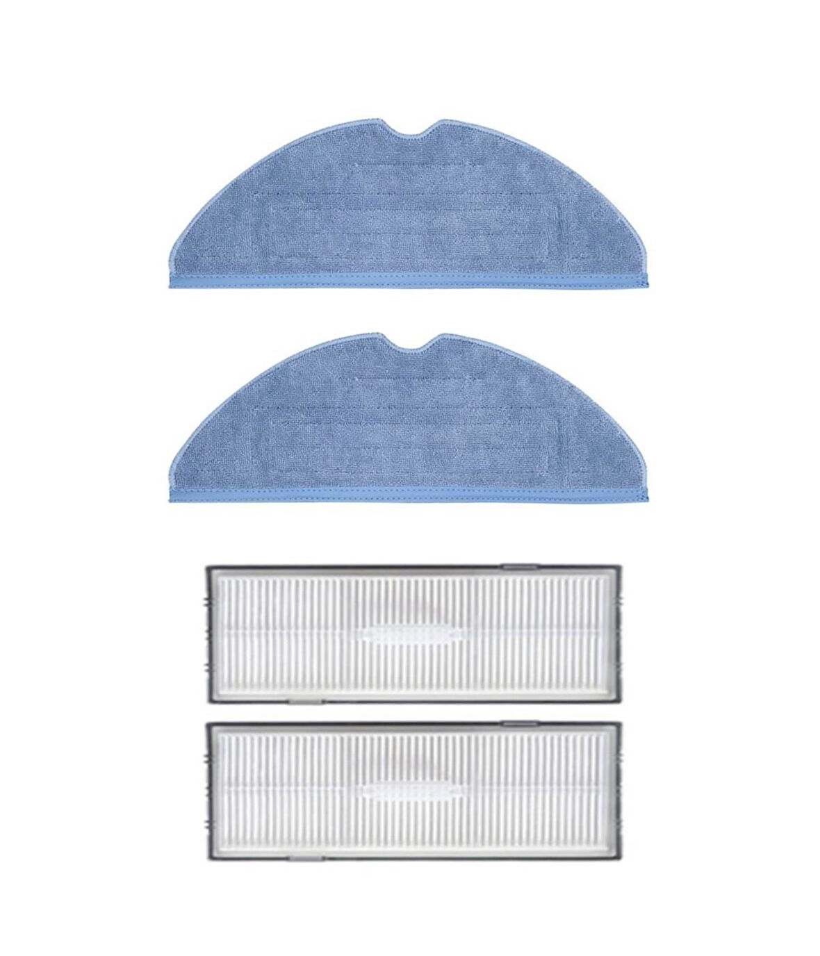 Roborock G10 Uyumlu Yedek Mop ve Hepa Filtre-4 Parça