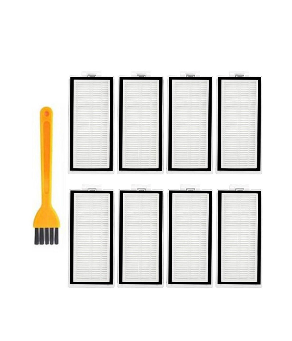 Roborock Q7 Max, Q7 Max Plus Uyumlu Yedek Hepa Filtre ve Temizleme Fırçası-9 Parça