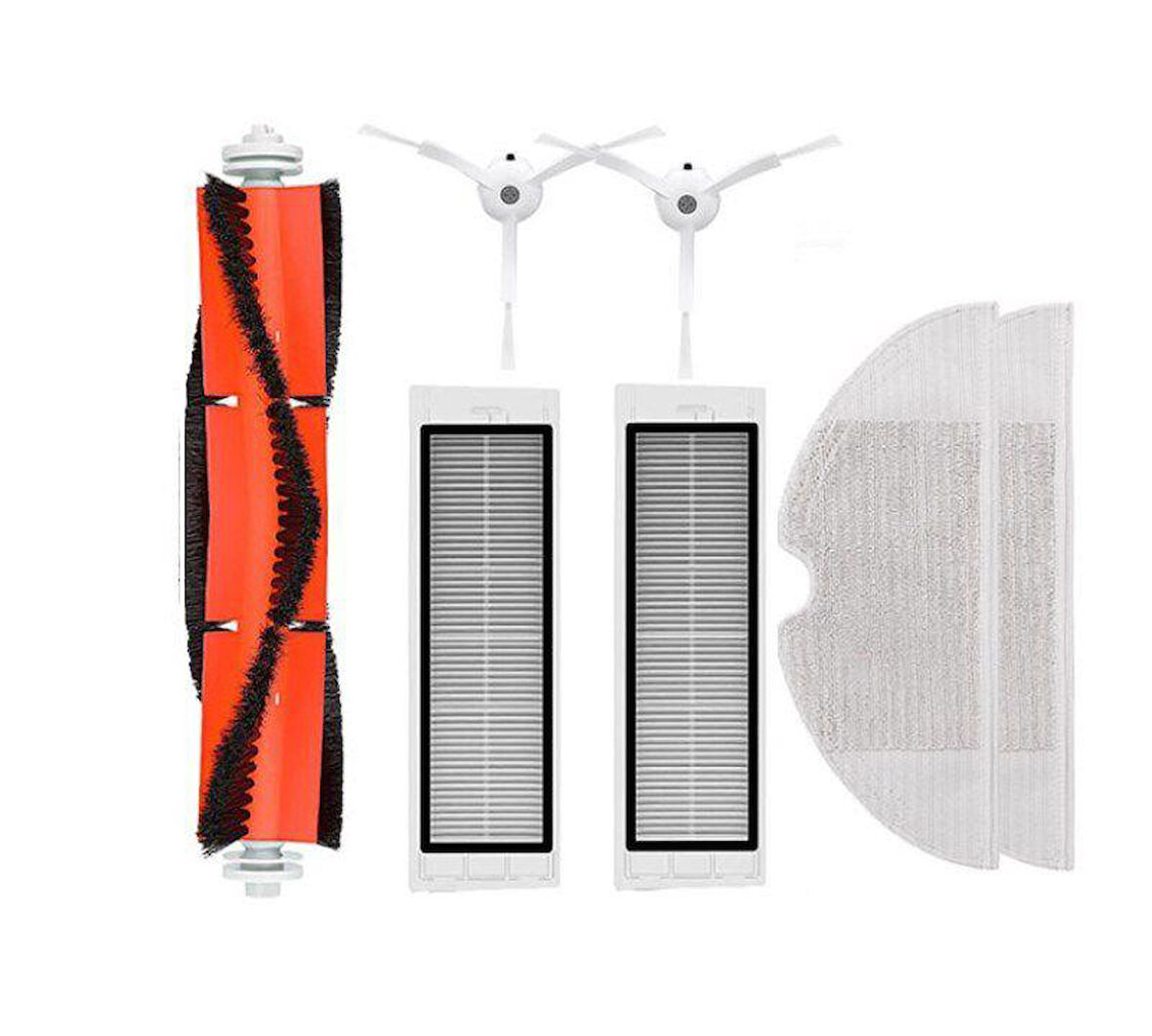 Roborock S50/S51/S55 Robot Süpürge Uyumlu Yenileme Seti- Fırça Filtre Mop