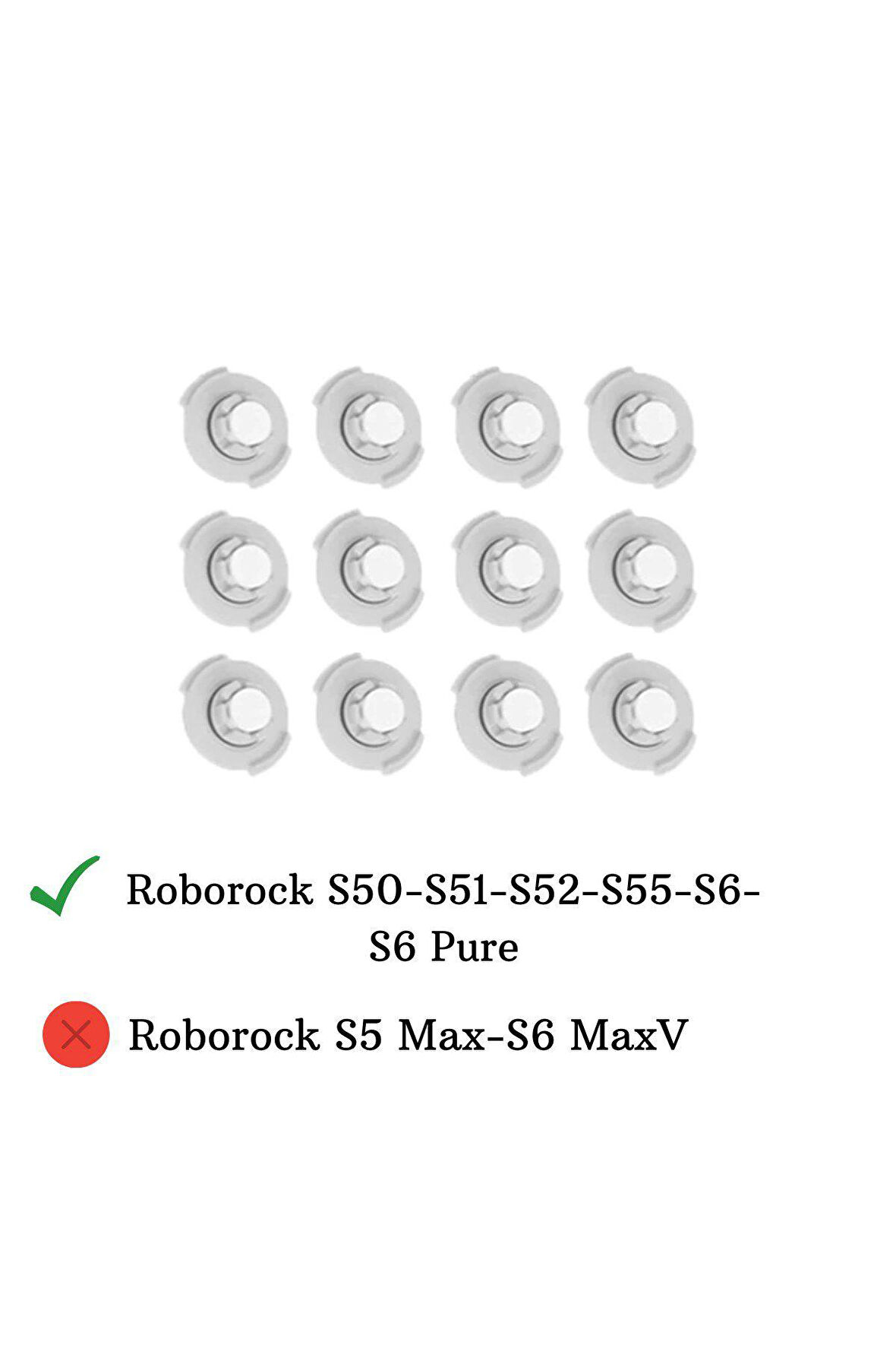 Roborock S50-S51-S52-S55 Uyumlu 12 Adet Su Tankı Filtresi