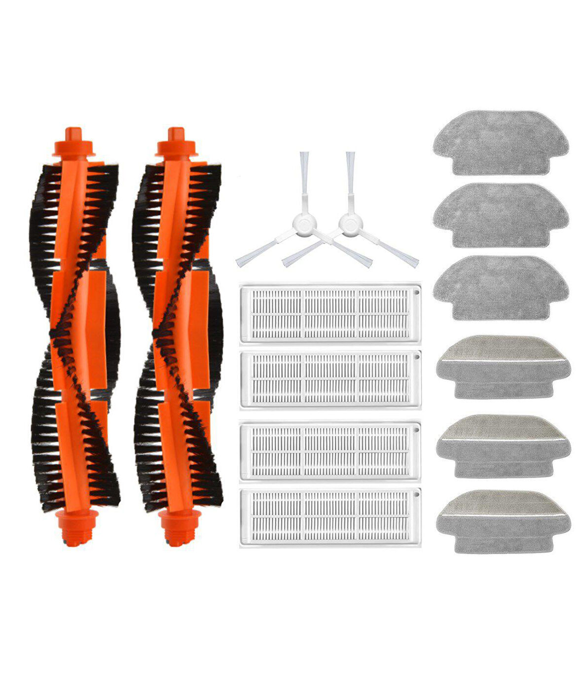 Viomi SE Uyumlu Yedek Fırça Hepa Filtre Mop Seti-16 Parça