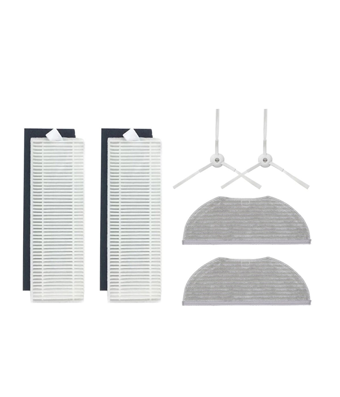 Viomi V3 Max Uyumlu Yedek Hepa Filtre Yan Fırça Mop-6 Parça