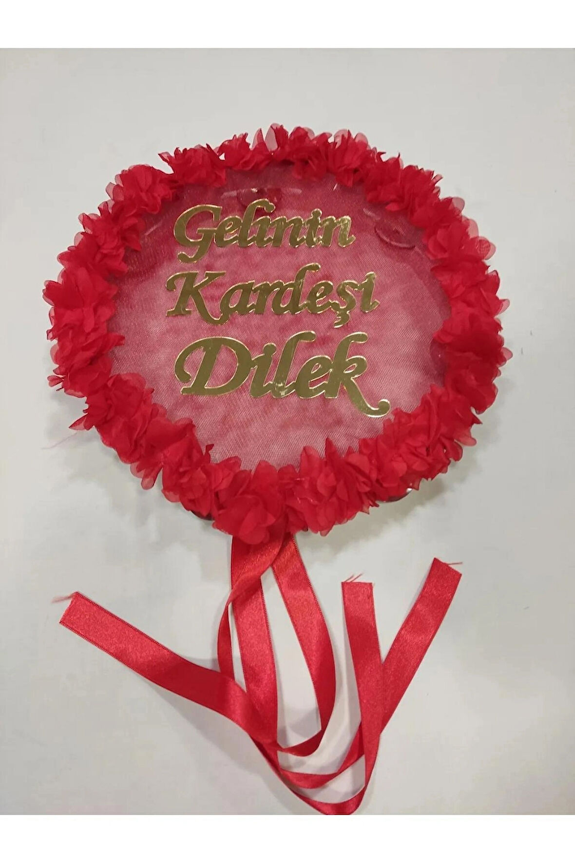  Gelinin Kardeşine Özel Lazer Güllü Kına Tefi Kına Malzemeleri Zilli Def Çalgılı