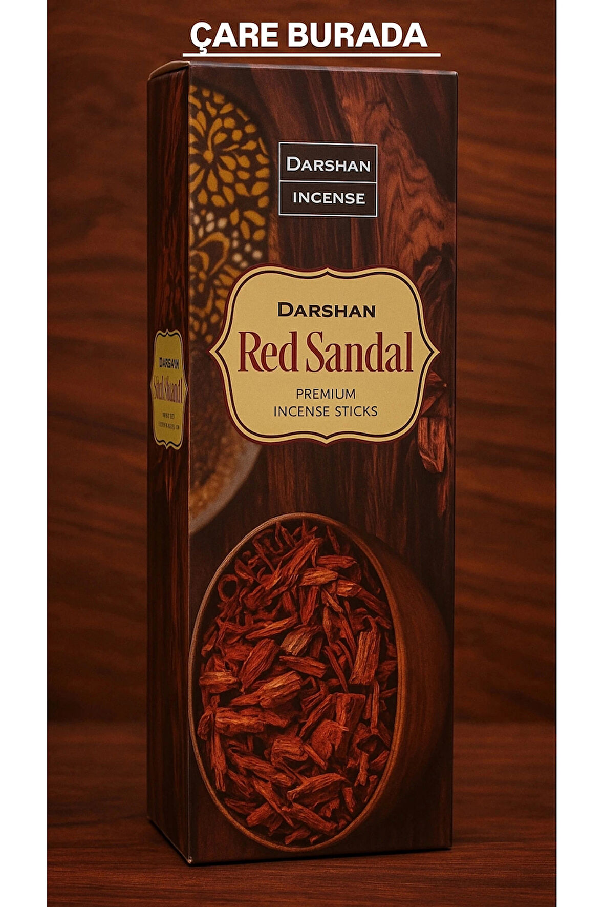 Darshan Incense - Red Sandal 20'li Çubuk Tütsü (Stres & Kaygı Azaltma)