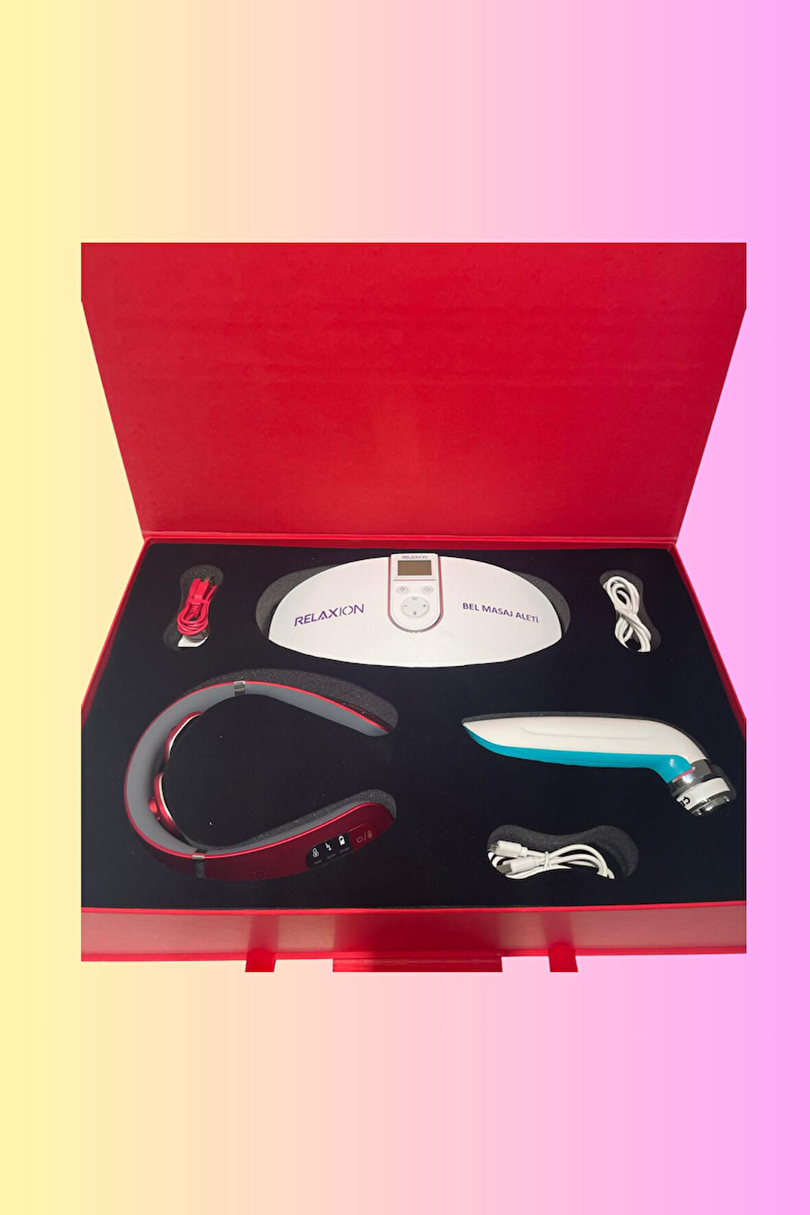 Üçlü Masaj Ve Bakım Seti (Bel Masaj ,Boyun Masaj, Yüz Masaj + Cilt bakım)