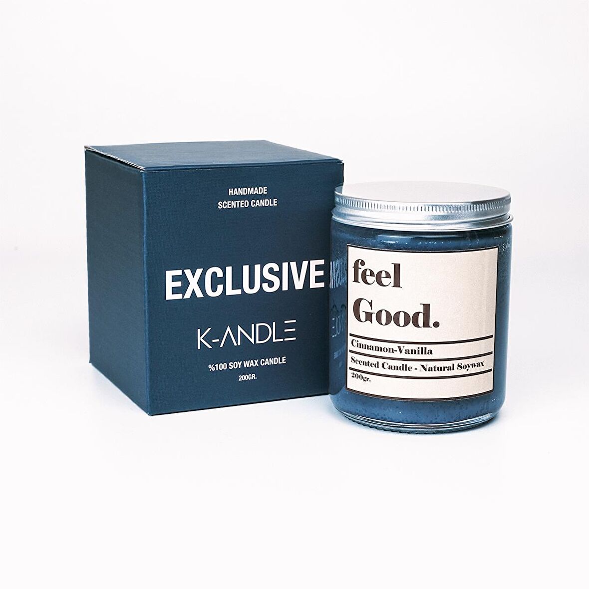 Feel Good Kokulu Renkli Cam Soya Mum 200GR.