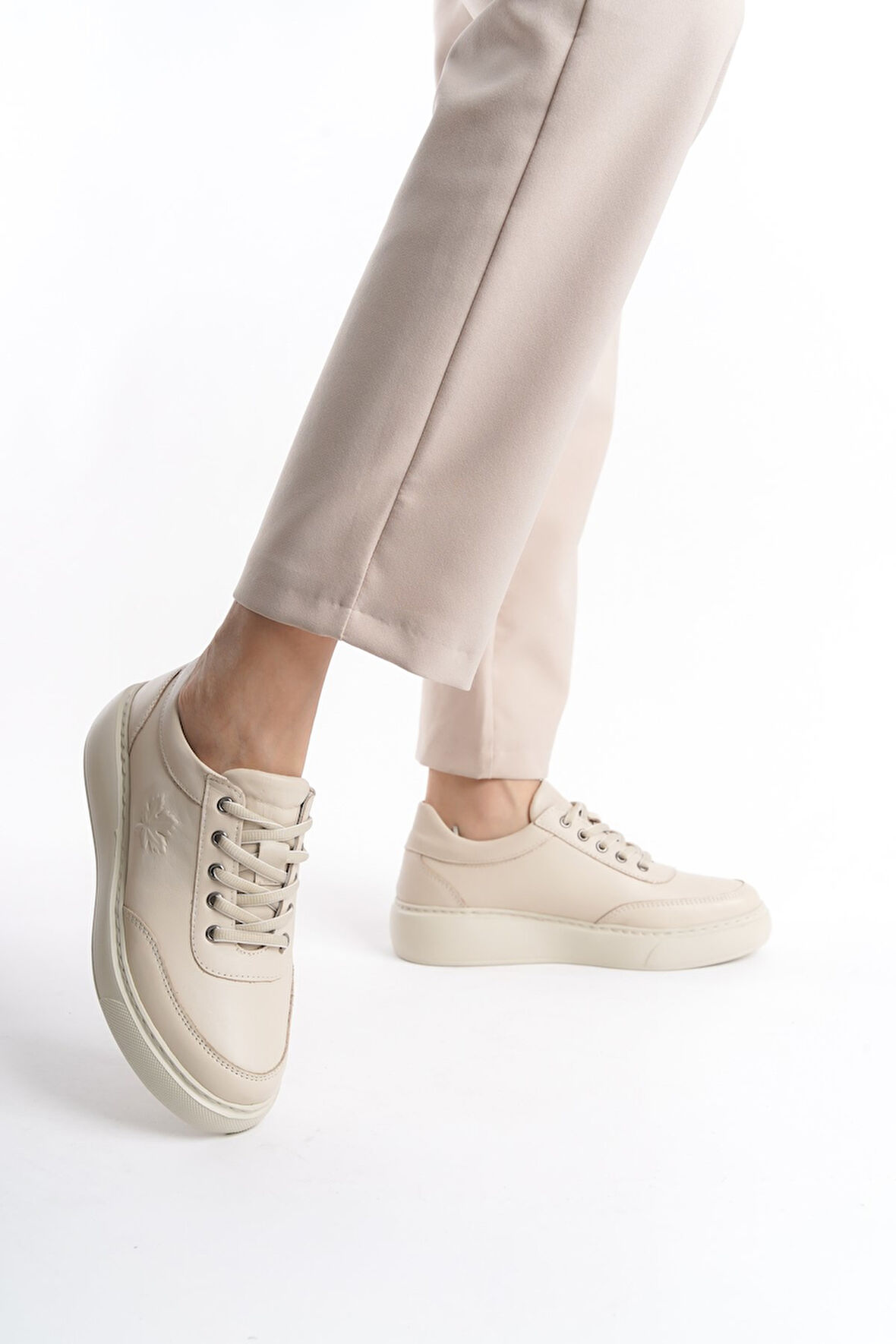 İçi Dışı Deri Faylon Taban Günlük Spor Ayakkabı Fyl7023