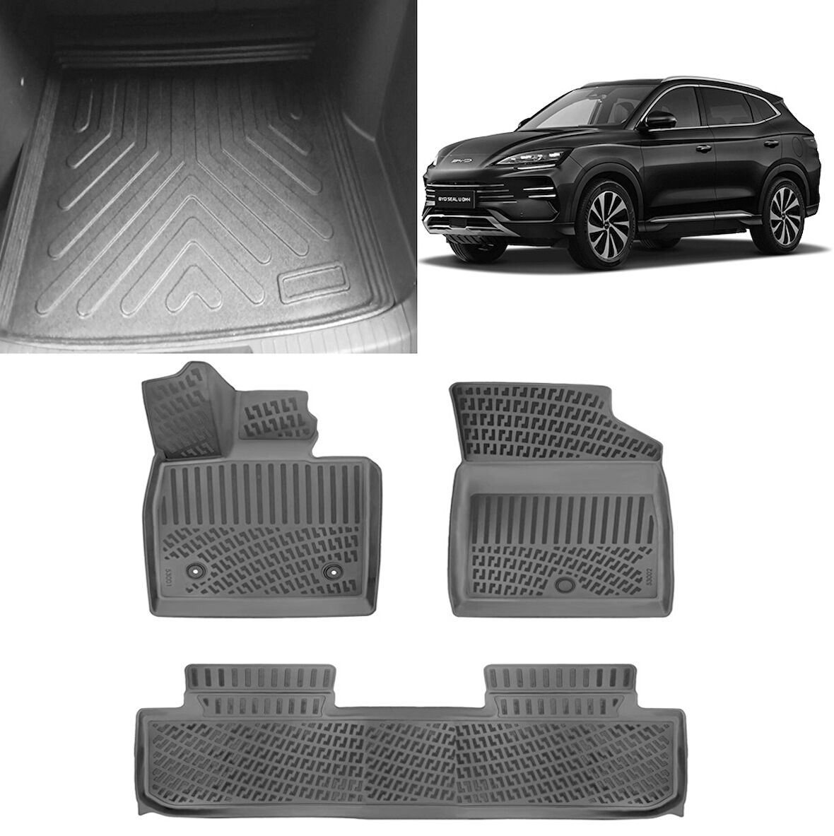 Rizline Byd Seal 3D Havuzlu Papsas ve  Alt Bagaj Havuzu Set