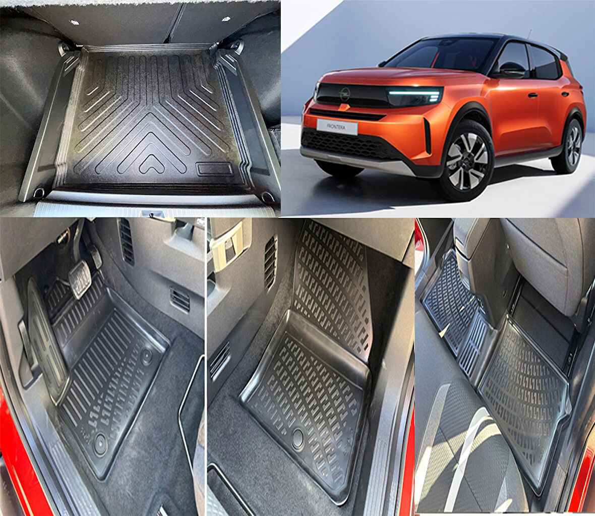 Rizline Opel Frontera Elektrikli 2025 ve Sonrası 3D Havuzlu Papsas ve Alt  Bagaj Havuzu