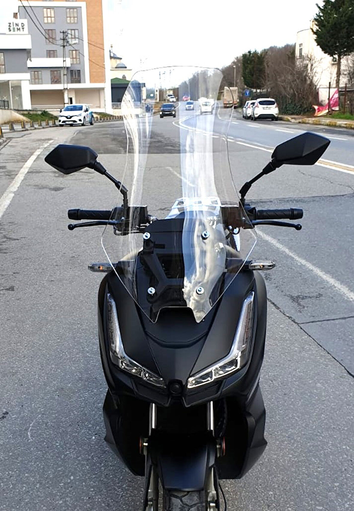 MOTOCAM RKS Lince 125 Siperlik Ön Cam 2021-2025 Model 75cm Şeffaf Renkli 4mm UZUN CAM