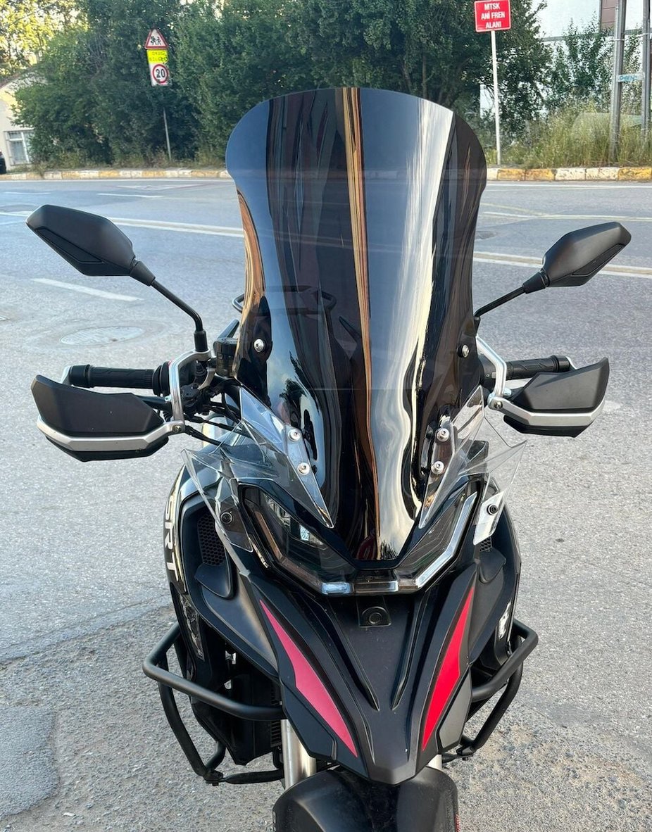 33 Rks MOTOCAM RKS SRT 800 SX Ön Cam 2023-2026 Model 61cm Siyah Renkli 4mm ...