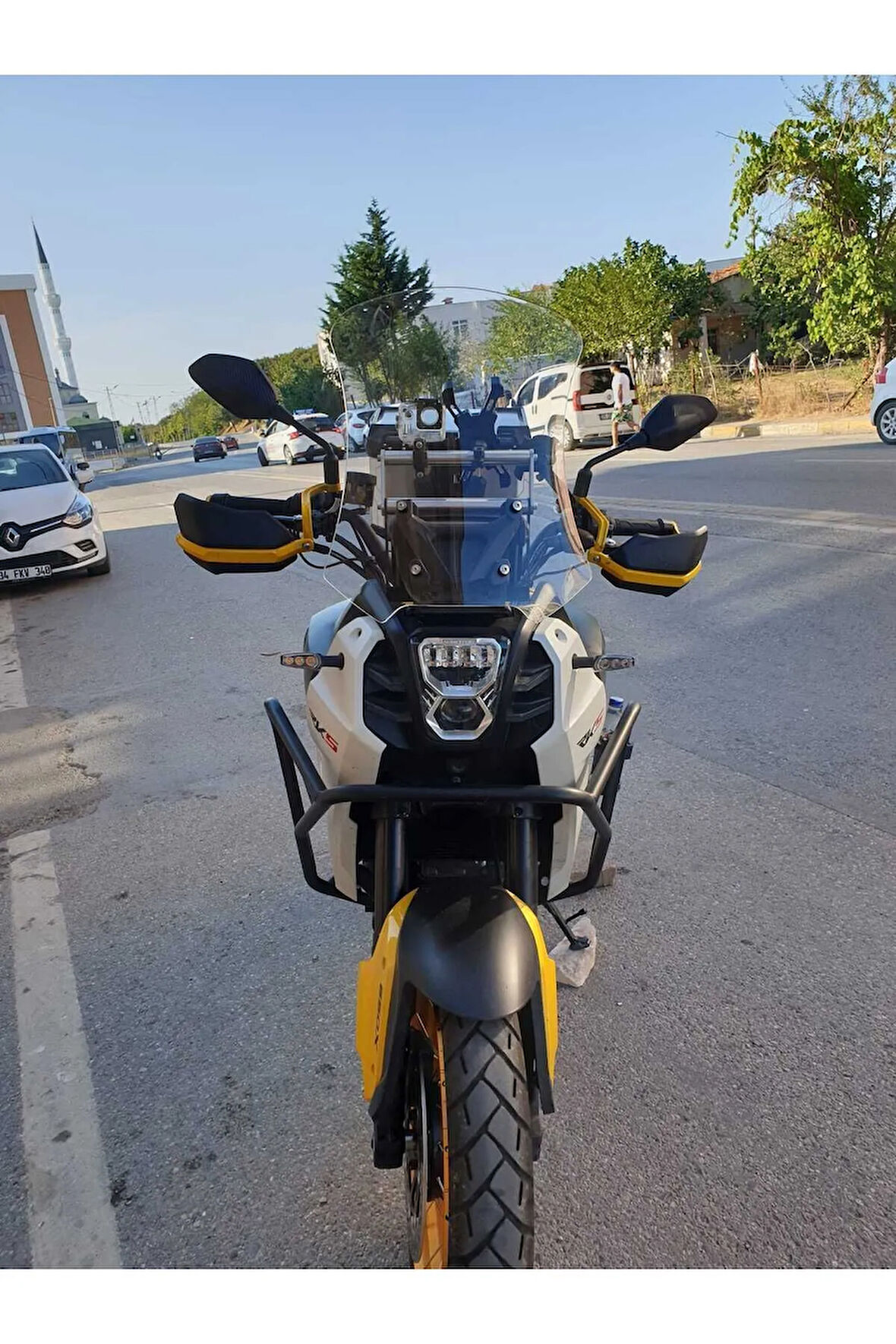 MOTOCAM RKS SVT 650 X Siperlik Ön Cam 2023 2025 Model 50cm Şeffaf Renkli 4mm UZUN CAM