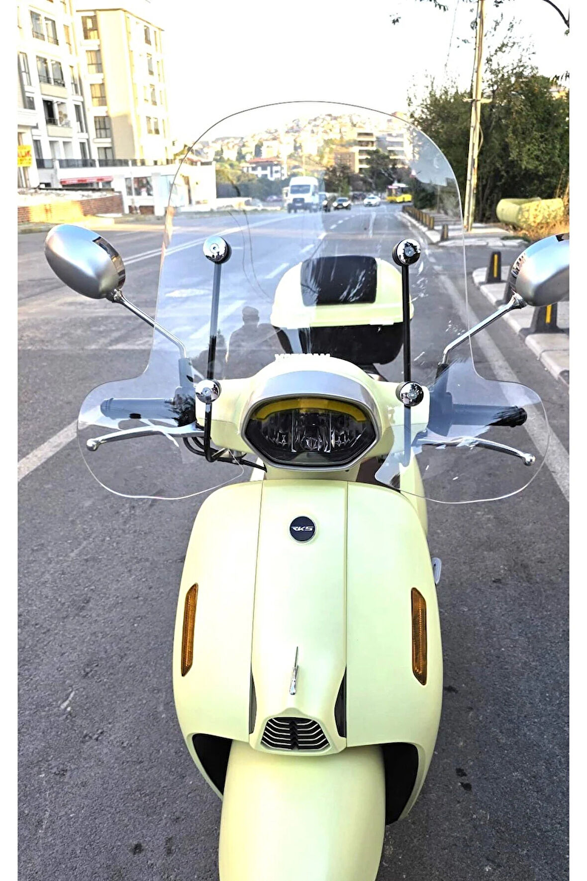 MOTOCAM RKS LTR 125 Siperlik Ön Cam 2023 -2025 Model 51cm Şeffaf Renkli 4mm APARATSIZDIR