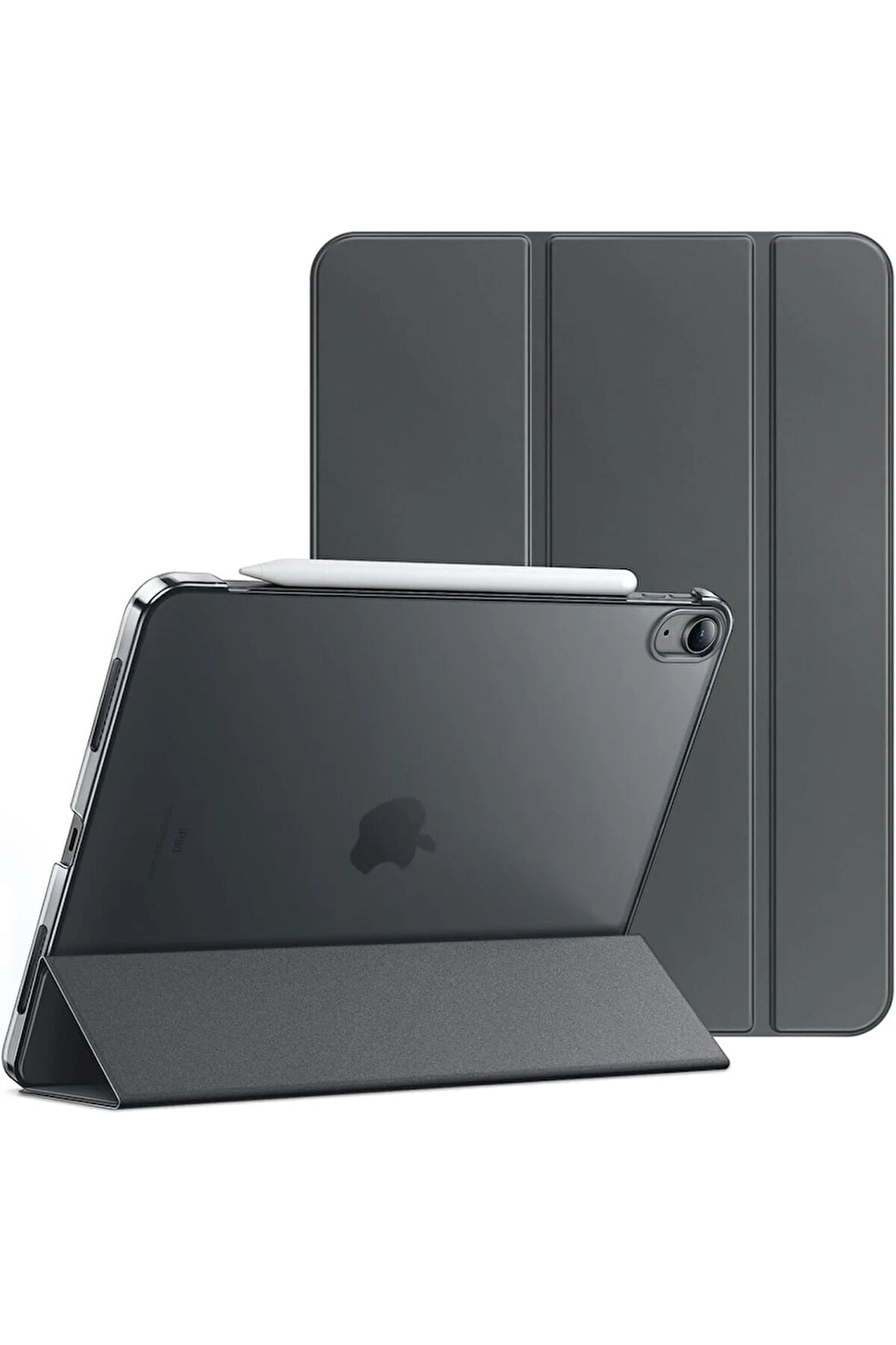 İpad 10.Nesil 10.9 İnç A2695/A2757 /A2777 Uyumlu Uyku Modlu Yatay Standlı Sert Smart Tablet Kılıfı