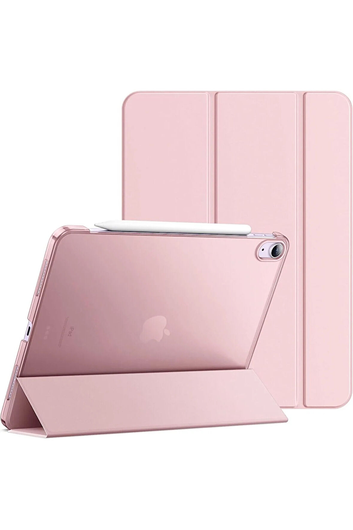 İpad 10.Nesil 10.9 İnç A2695/A2757 /A2777 Uyumlu Uyku Modlu Yatay Standlı Sert Smart Tablet Kılıfı