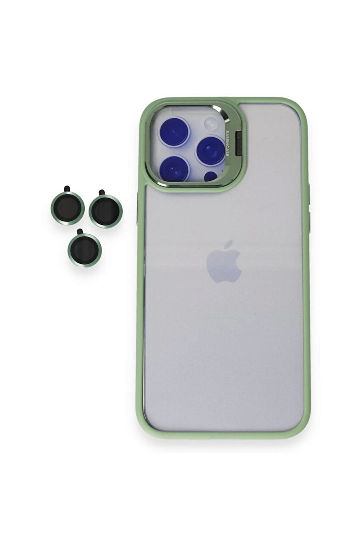 İPhone 14 Pro Uyumlu Kamera Çerçevesi Açılır Kamera Lens Hediyeli Darbe Korumalı Kılıf