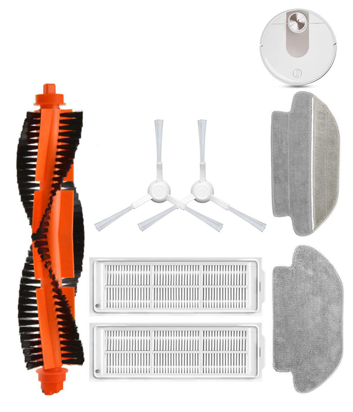 Viomi SE Uyumlu Yedek Fırça Hepa Filtre Mop Seti-7 Parça
