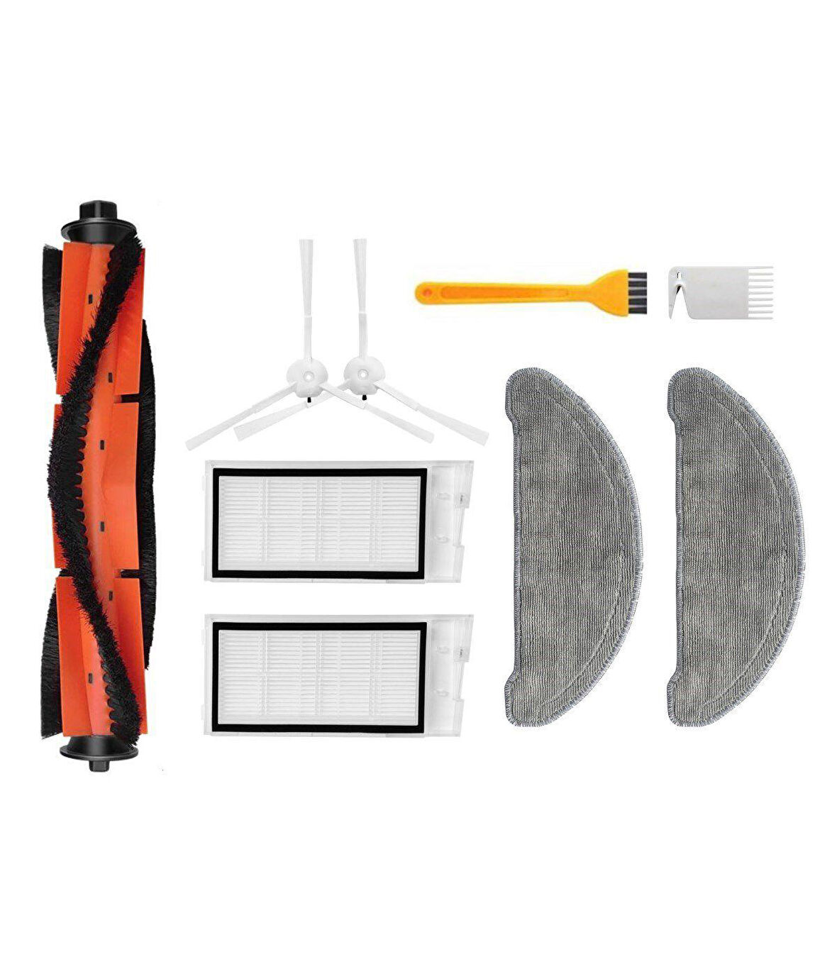 Roidmi Eve Vacuum Mop Uyumlu Yedek Fırça Filtre Mop-9 Parça