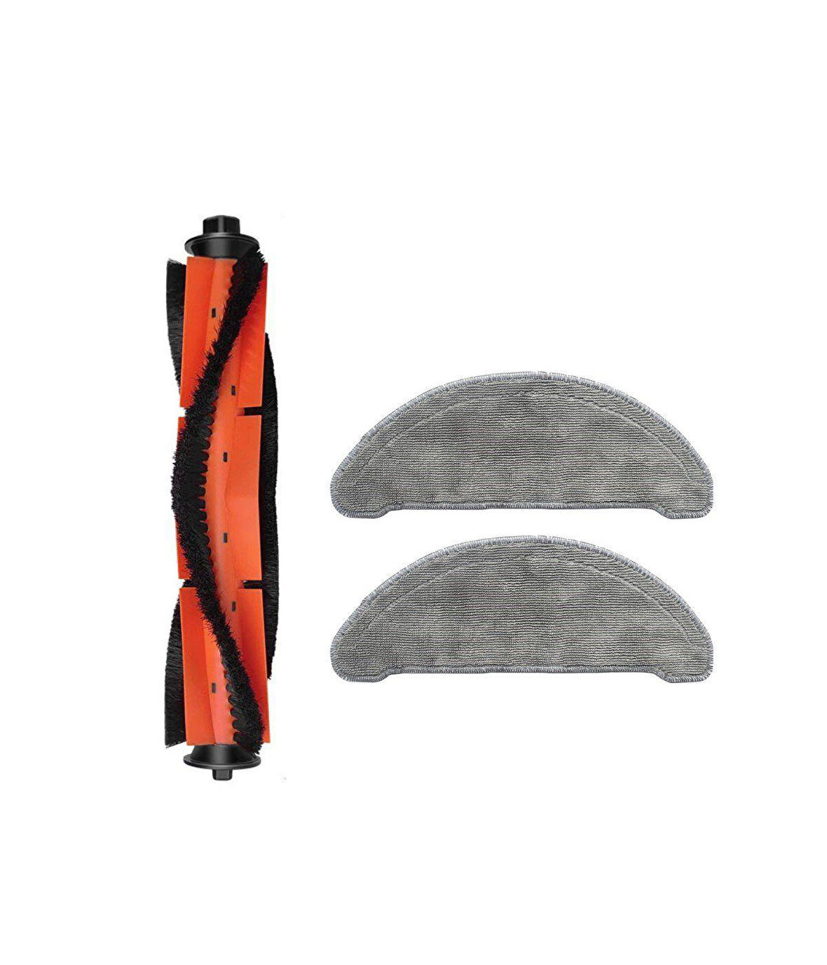 Roidmi Eve Vacuum Mop Uyumlu Yedek Ana Fırça ve Mop-3 Parça