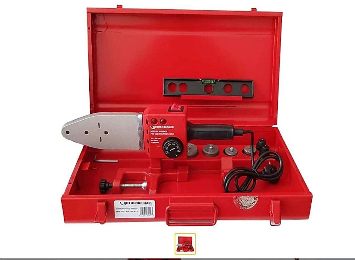 ROTHENBERGER ROWELD P75 ECO plastik boru kaynak makinesi (Termostatik 20,25,32,40,50,63,75mm)