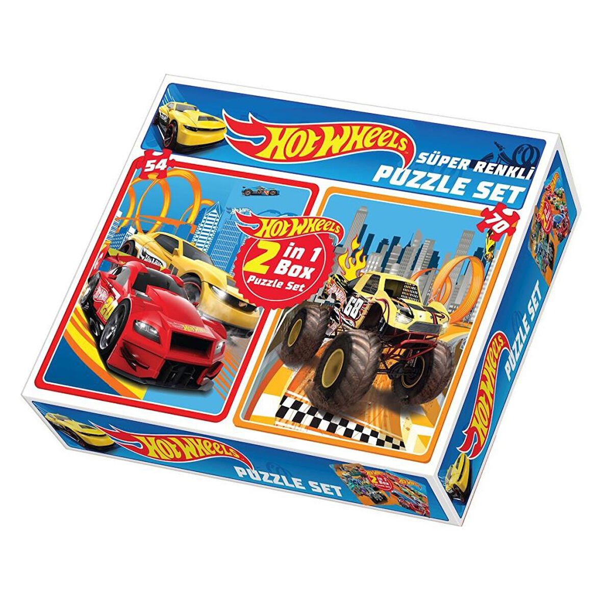 1535 HOT WHEELS 2İN1 PUZZLE