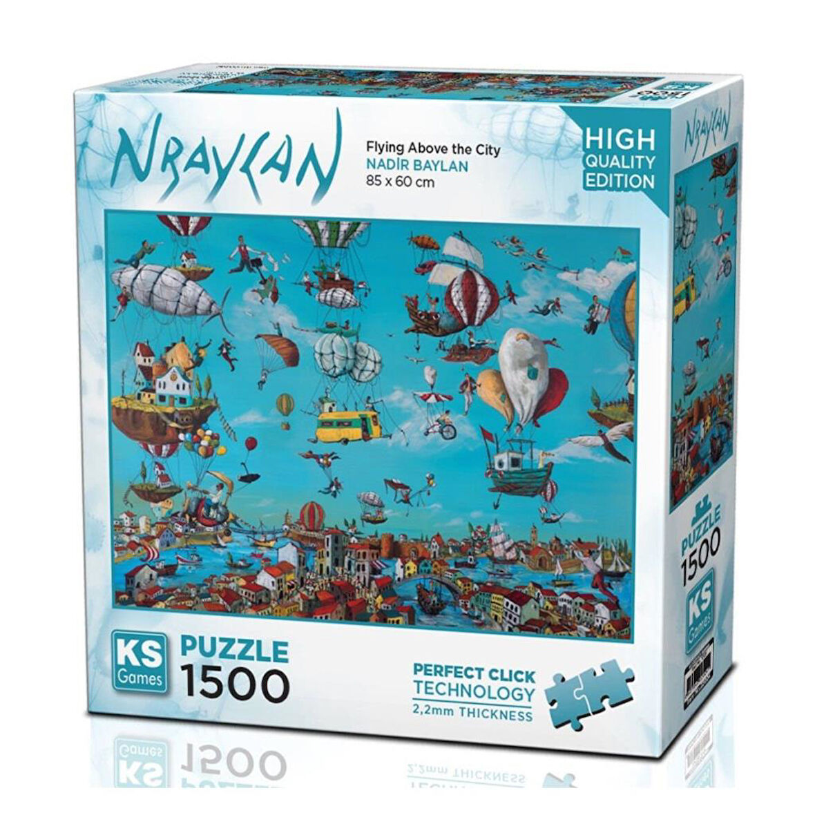 Nessiworld 22024 Flying Above The City 1500 Parça Puzzle -KS Puzzle