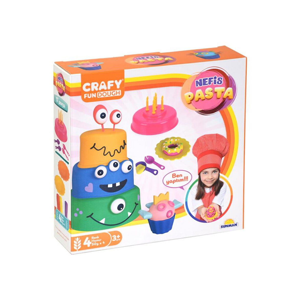 Nessiworld 02013 Crafy Nefis Pasta Oyun Hamur Seti 17 Parça 200 gr.