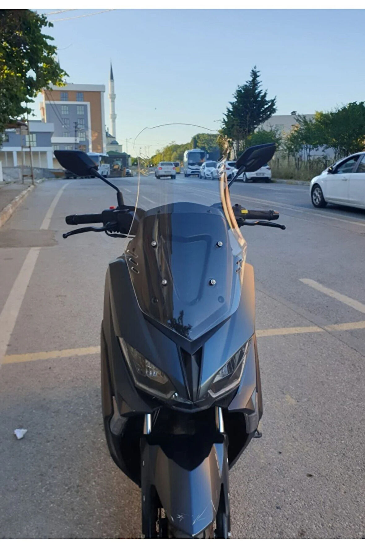 MOTOCAM Revolt RSX5 Siperlik Ön Cam 2022-2025 Model 65cm Şeffaf Renkli 4mm