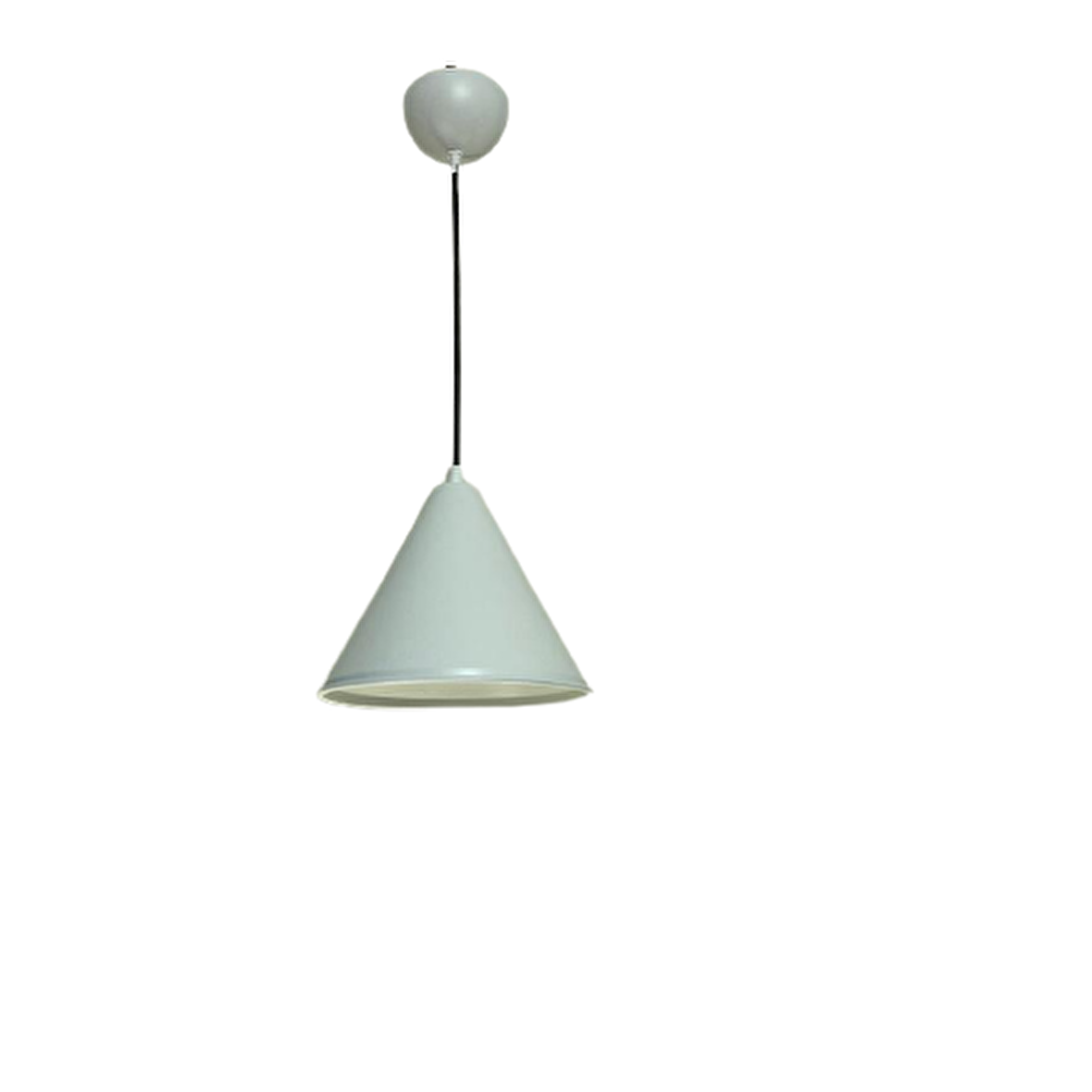 Rsylight Retro Beyaz Metal Dekoratif Tekli Kafe Mutfak Aydınlatma Avize Çap:23cm