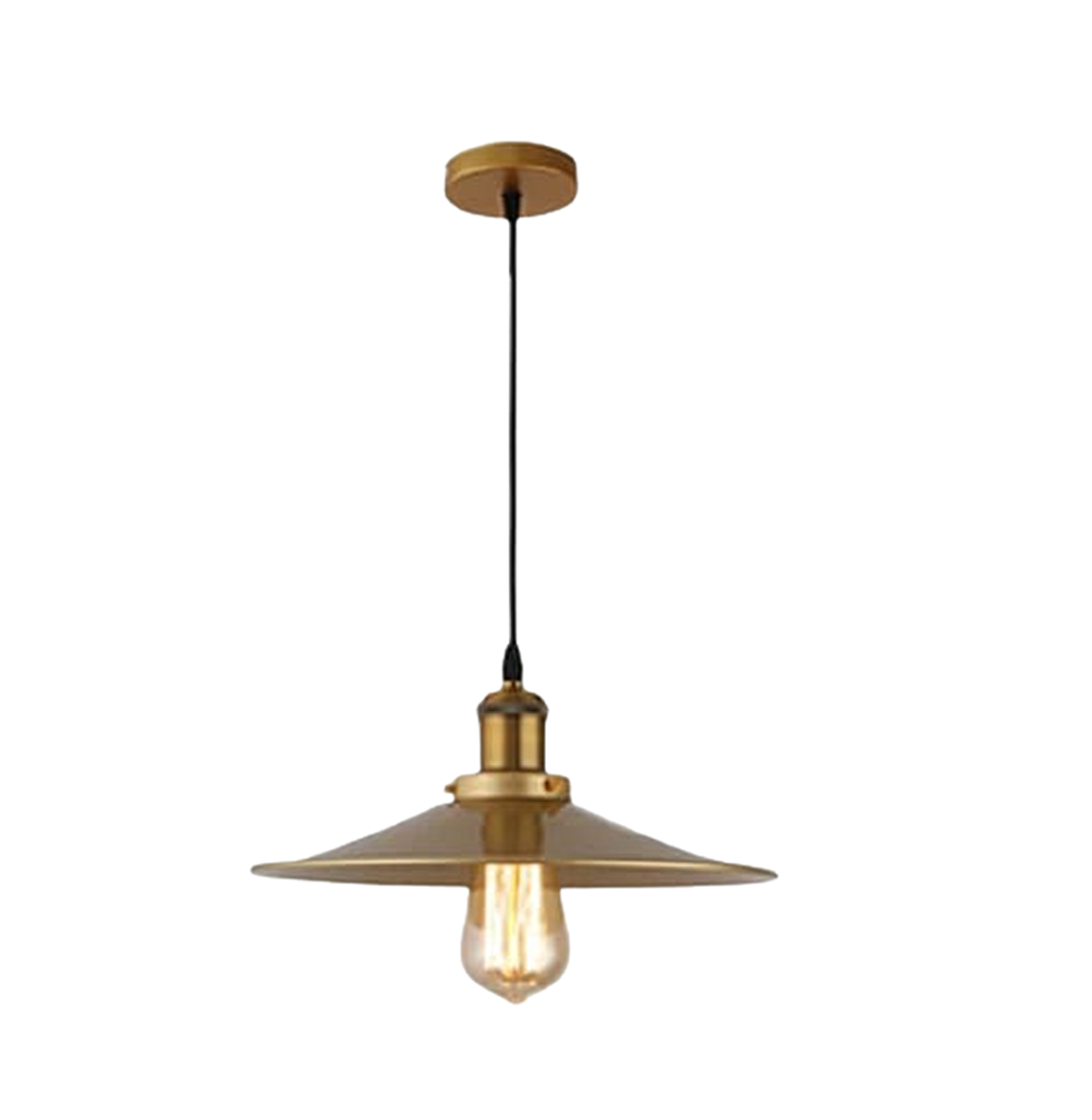 Rsylight Retro Metal Eskitme Kaplama Tekli Metal Sarkıt Avize Çap:40 cm