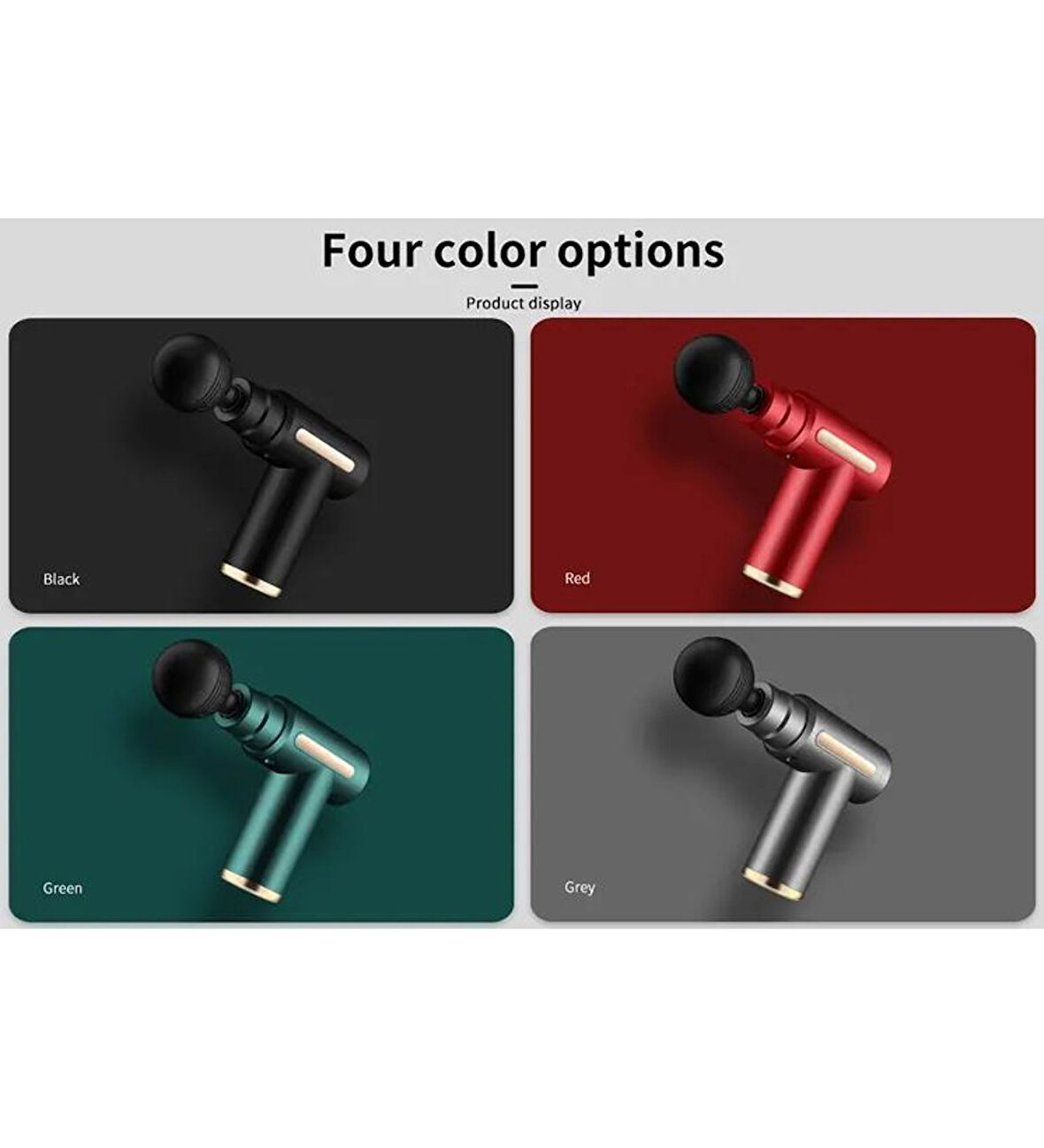 4 Başlıklı 6 Kademeli Titreşimli Şarjlı Mini Masaj Aleti