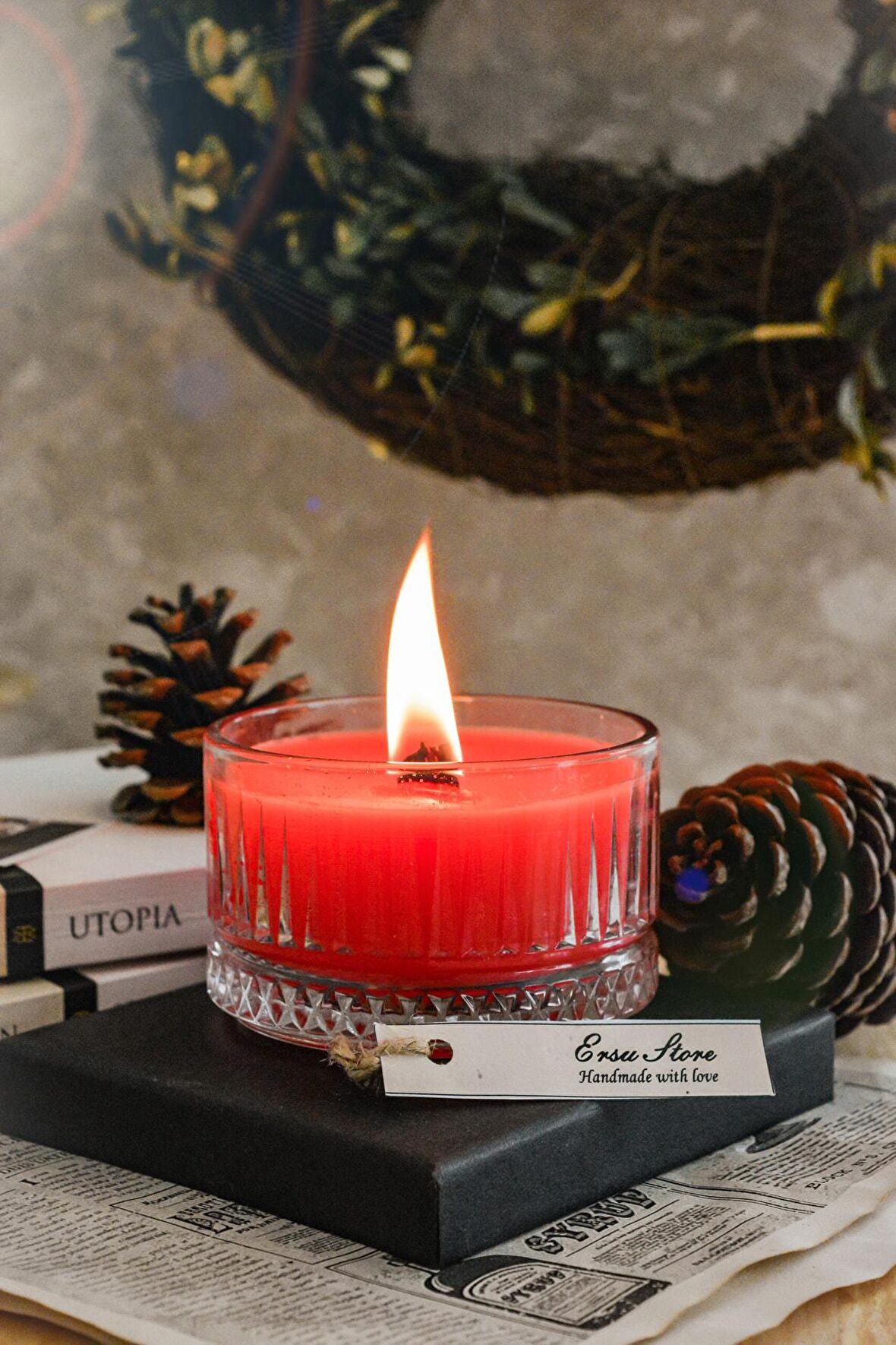 Luxury Kokulu Eliysia Içinde Vegan Soya Mum