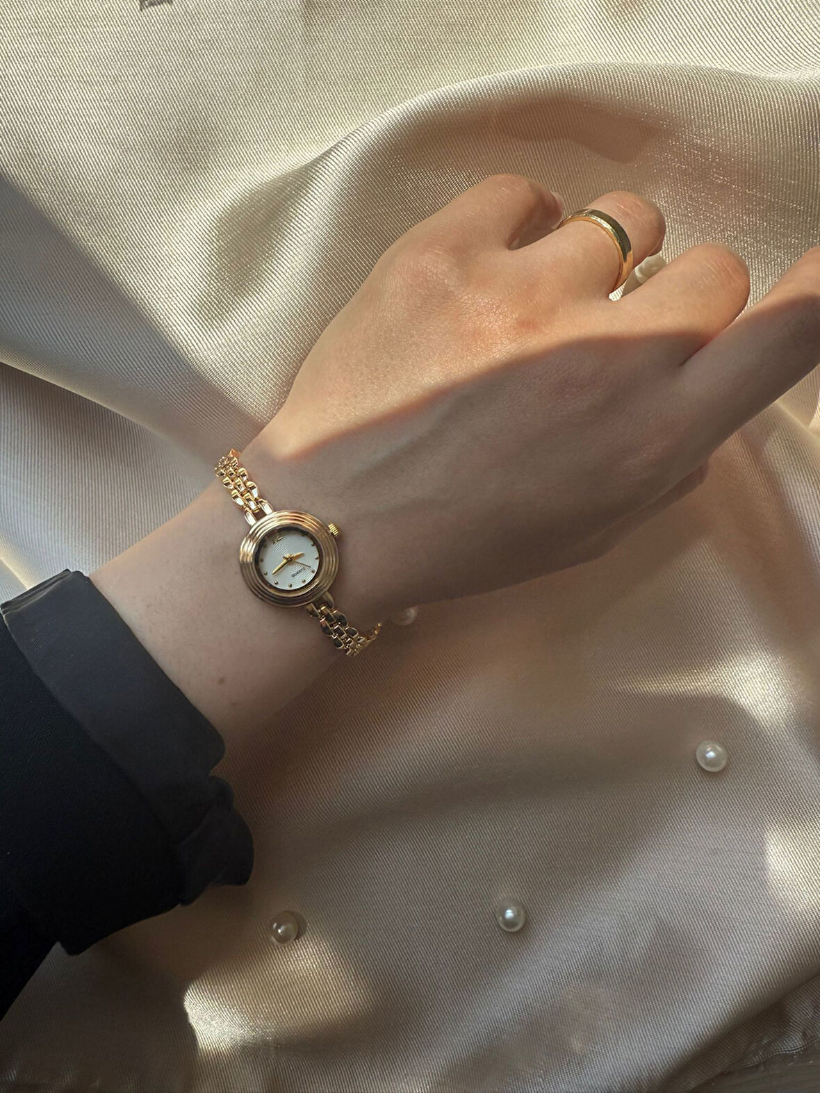 Retro Minimal Hasır Kordon Vintage Kadın Kol Saati