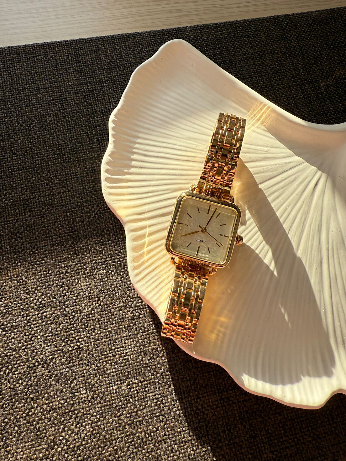 Retro Minimal Metal Kordon Vintage Kadın Kol Saati Kare