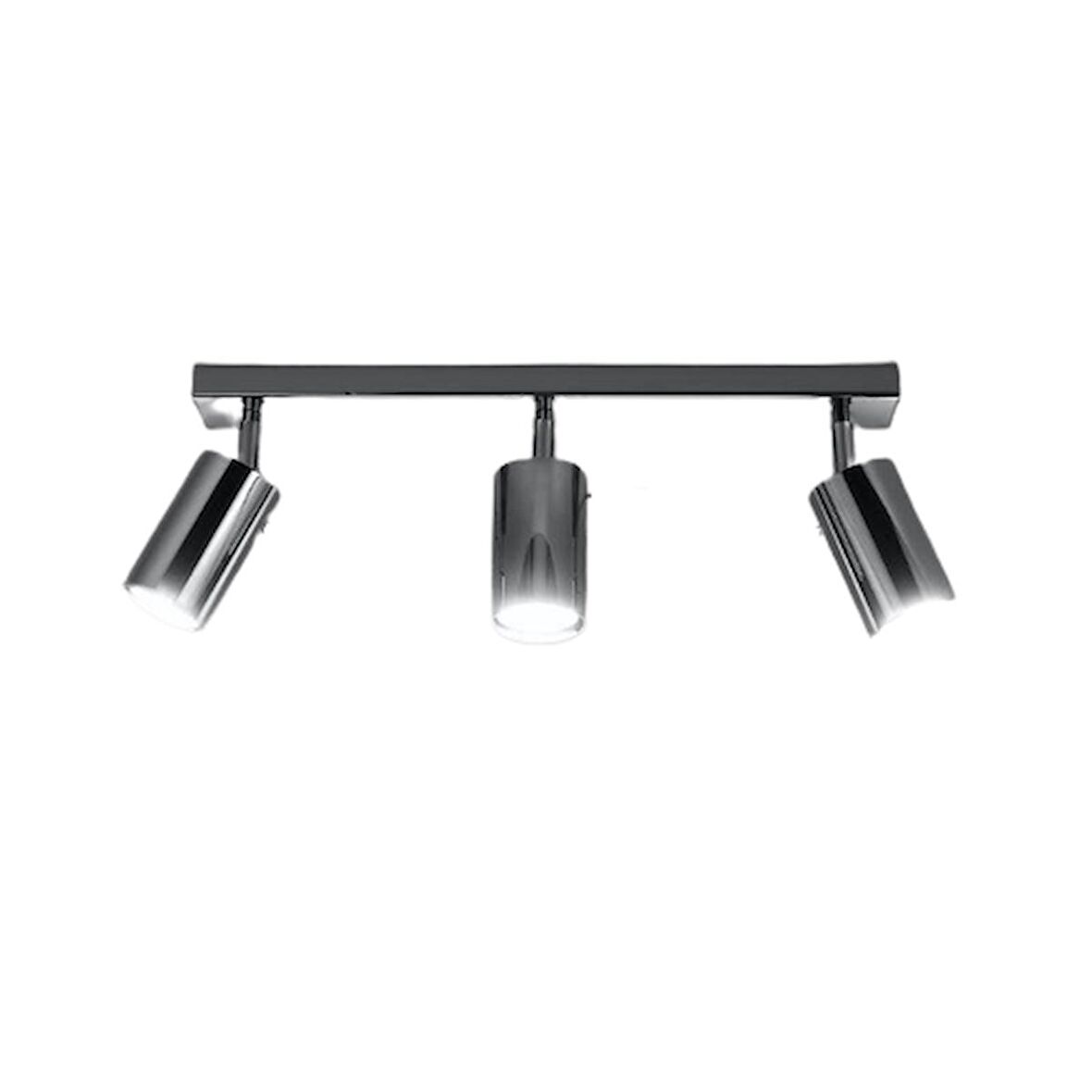 Rsylight Metal Modern 3 LÜ Krom Kaplama Led Spot Avize Beyaz Ampullü