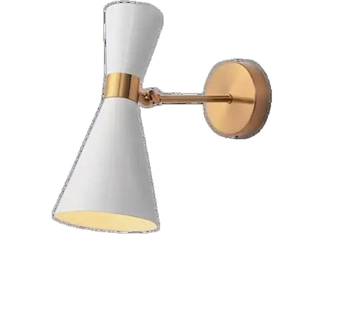 Rsylight Retro Rustik Metal Dekoratif Oturma Odası - Yatak Odası Duvar Beyaz Aplik 