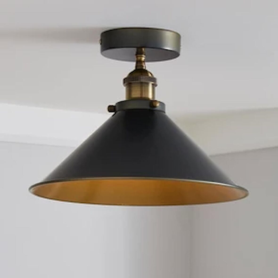 Rsylight Retro Metal Tavan Plofyoner Rustik Dekoratif Tavan Avize Çap:30 cm 