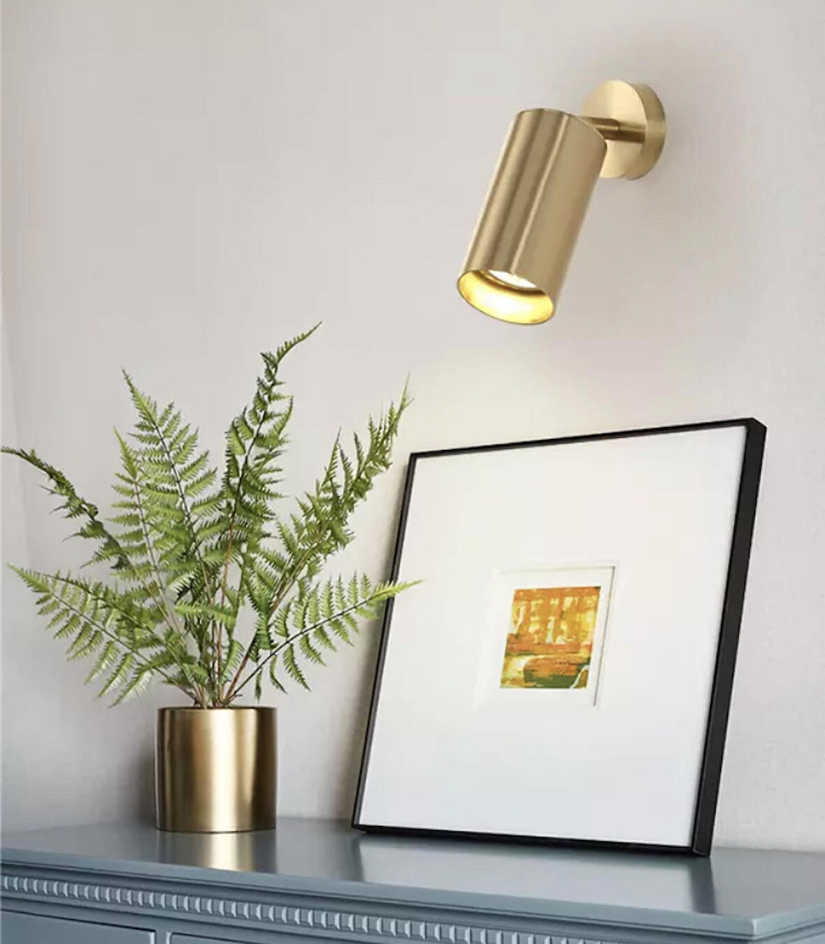 Rsylight Metal Mafsallı Eskitme Spot Armatür Beyaz Led Ampullü