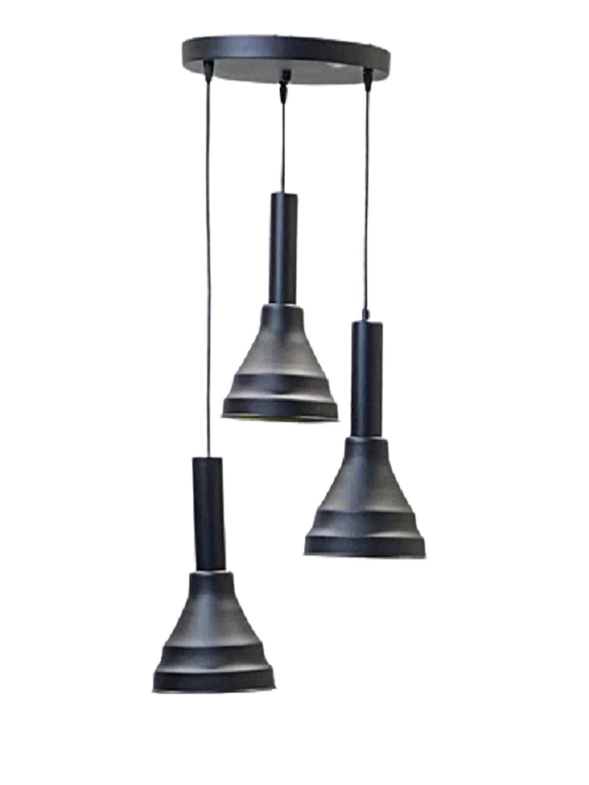 Dylight Daria Retro Metal Dekoratif 3 lü Modern rustik Sarkıt Avize Çap:30 cm