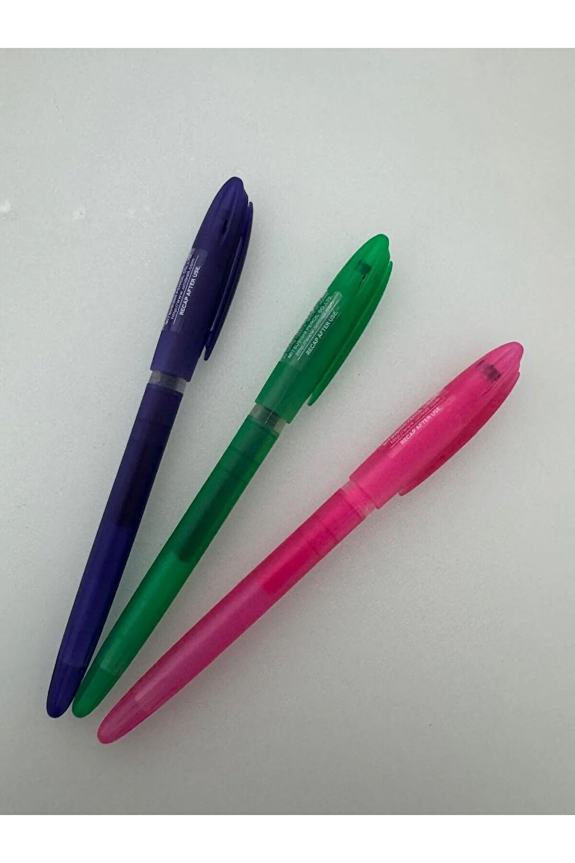 Roller Kalem Signo Gelstick Jel Bilye Uç 0.7 MM Mor Yeşil Pembe (3 Adet)