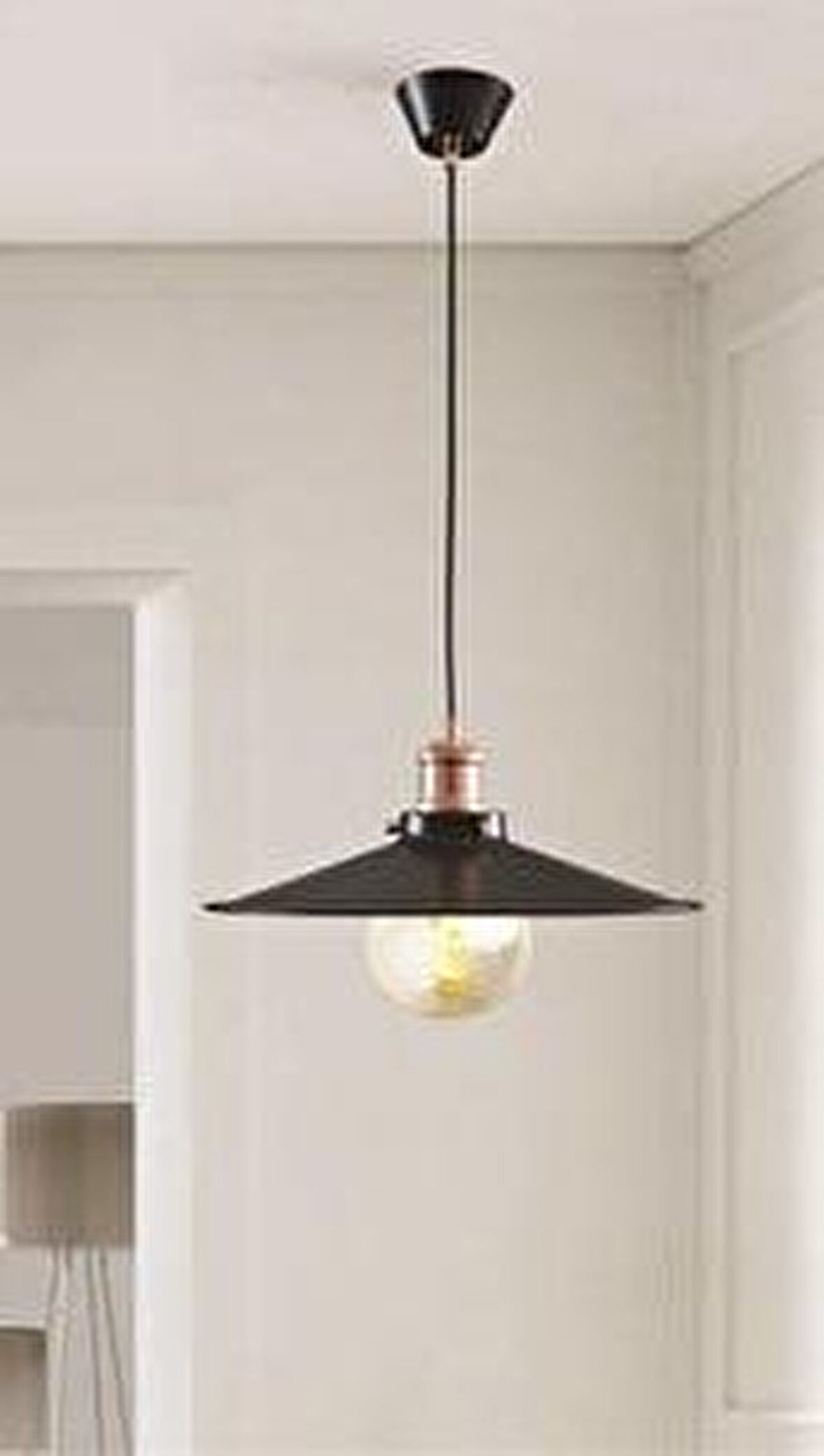 Rys Retro Metal Dekoratif Rustik Tekli Sarkıt Avize çap:40 cm