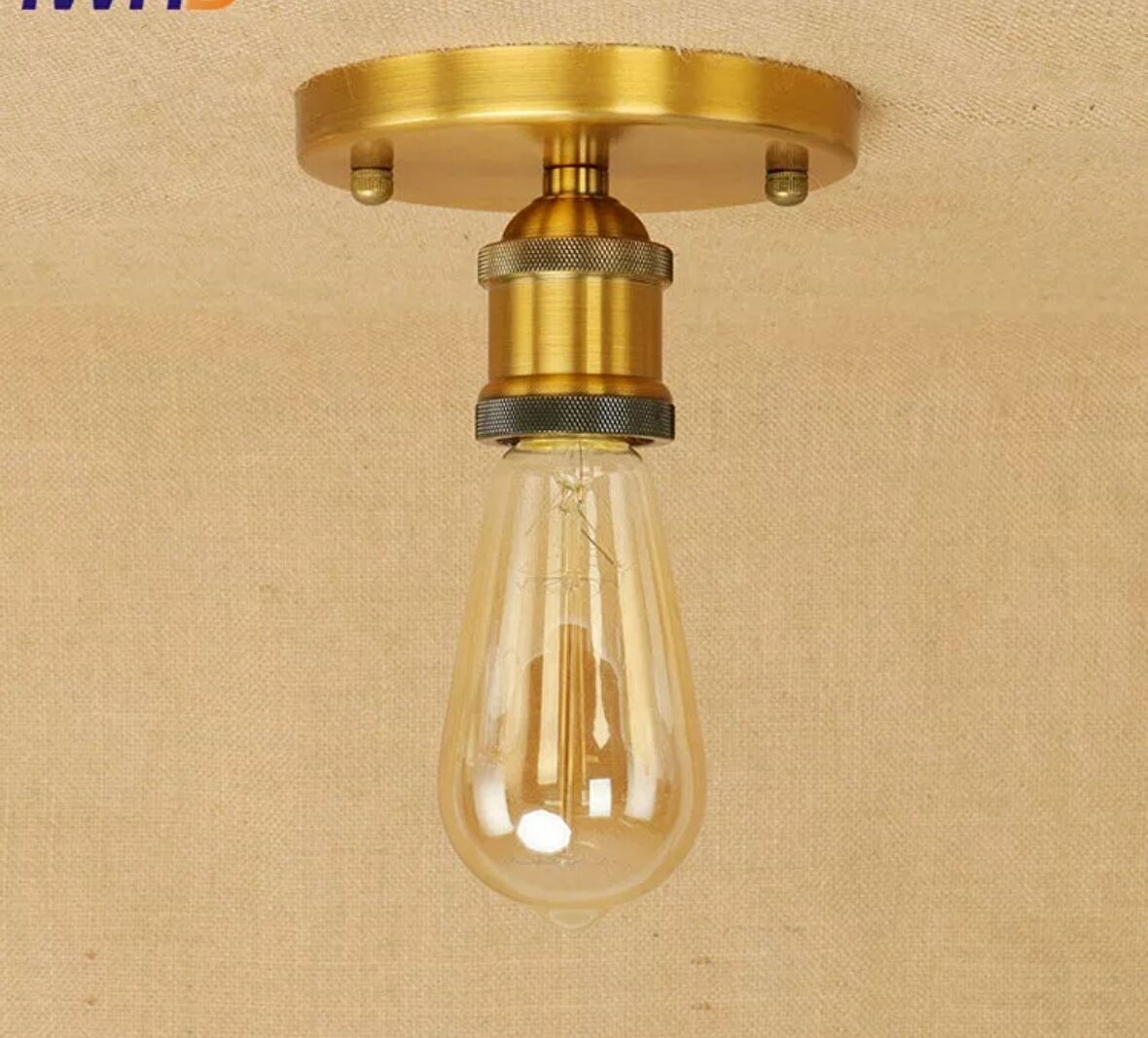 Rys Retro Eskitme Kaplama Tekli Tavan Ploftoner Avize