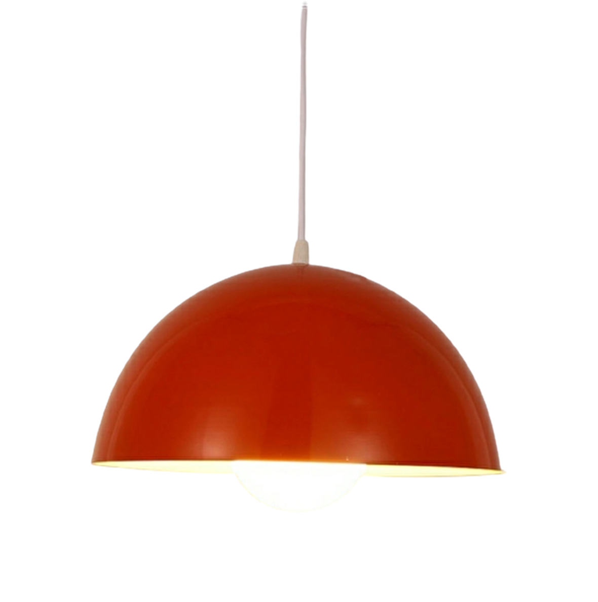 Rys Retro Metal Dekoratif Kırmızı Tekli Sarkıt Avize çap:30 cm