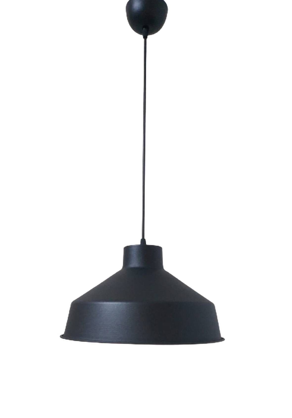 Rys Retro Metal Siyah Dekoratif Siyah İçi Siyah Kafe Mutfak Avize Çap:30 cm